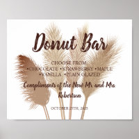 Sinal de Casamento Chá de Noiva Barra de Donut de