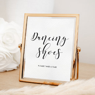 Poster Sinal de casamento de calçados dançantes
