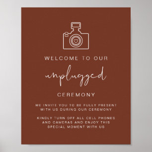 Poster Sinal de Casamento de Cerimônia de Cerimônia Despl