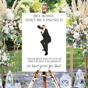 Poster Sinal de Casamento de Cerimônia Inplugada
