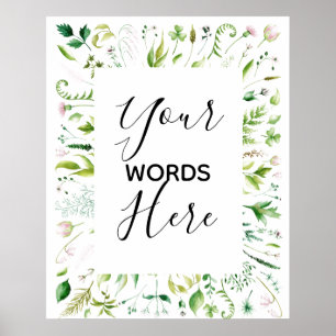 Poster sinal de casamento de design personalizado