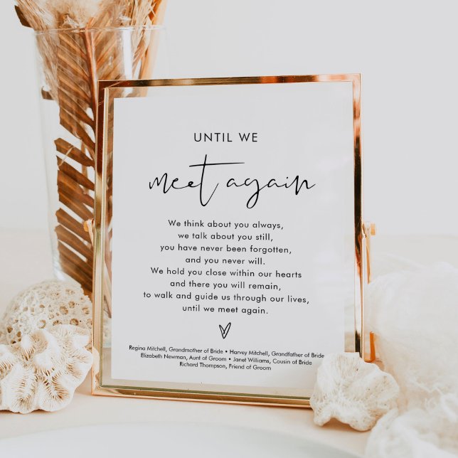 Poster Sinal de Casamento de Memória de Amo (Criador carregado)