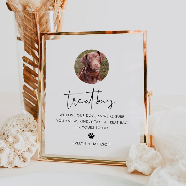 Poster Sinal de Casamento de Pet de Biscoito, Bar de Cach (Criador carregado)