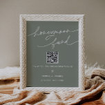 Poster Sinal de Casamento do Fundo de Honeymoon SAGE<br><div class="desc">Everleigh Collection - uma coleção espantosa e minimalista que apresenta uma fonte moderna de caligrafia que é simultaneamente chic e na moda. Essa coleção oferece um design eterno elegante que é perfeito para qualquer evento, de casamentos a chás de fraldas e tudo o que há entre eles. Assuma a elegância...</div>