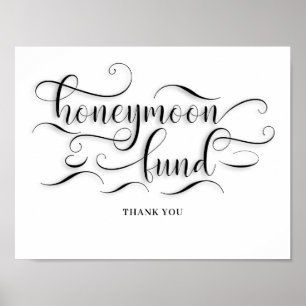 Poster Sinal de Casamento do Fundo Honeymoon