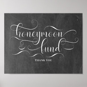 Poster Sinal de Casamento do Fundo Honeymoon