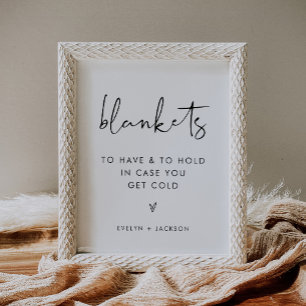 Poster Sinal de Casamento Externo STELLA Blankets