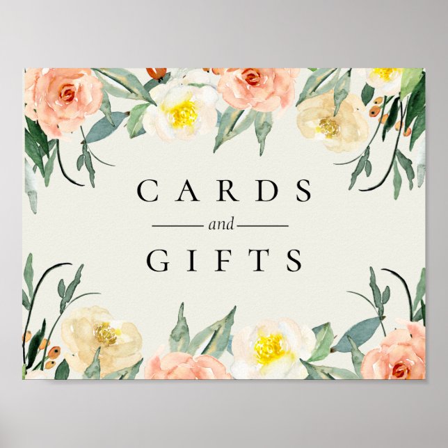 Poster Sinal de Casamento Jardin De Fleurs (Frente)