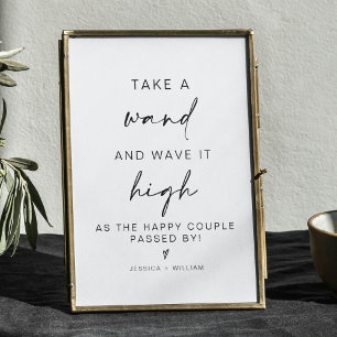 Poster sinal de casamento minimalista moderno