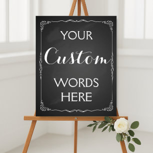 Pôster Sinal de Casamento ou Partido faça seu próprio per