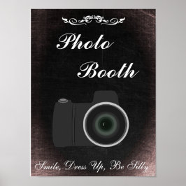 Poster Sinal de Casamento para Booth Fotográfico, estilo