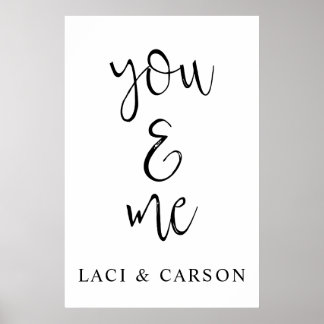 Poster Sinal de casamento personalizado - Boas-vindas per