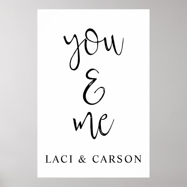 Poster Sinal de casamento personalizado - Boas-vindas per (Frente)