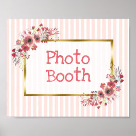 Pôster Sinal de casamento Photo Booth quadro-negro Look