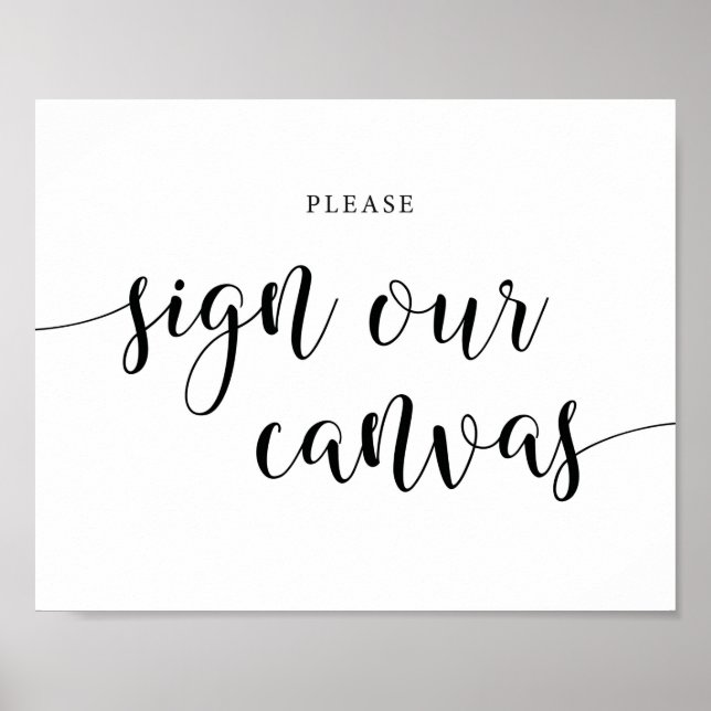 Poster Sinal de Casamento Russo - Sinal de Canvas (Frente)