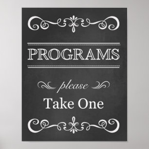 Pôster Sinal de Casamento – Sinal de Quadro de Giz do Pro