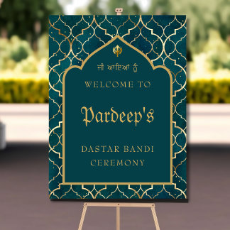 Poster Sinal de cerimônia Dourada de Dastar Bandi