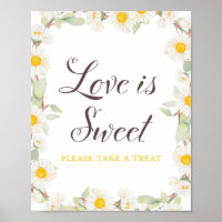 Sinal de Chá de Bebê | Casamento Tema Margarida da