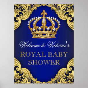 Poster Sinal de Chá de Bebê Príncipe