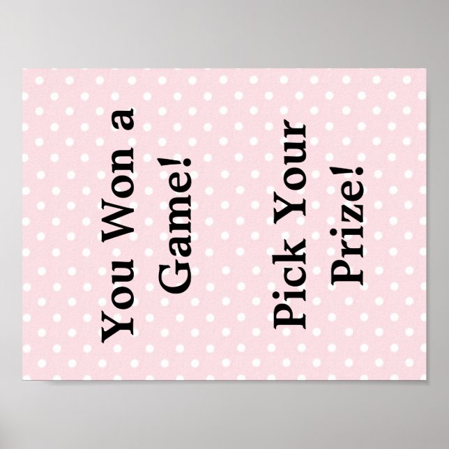 Pôster Sinal de chá de fraldas (Frente)