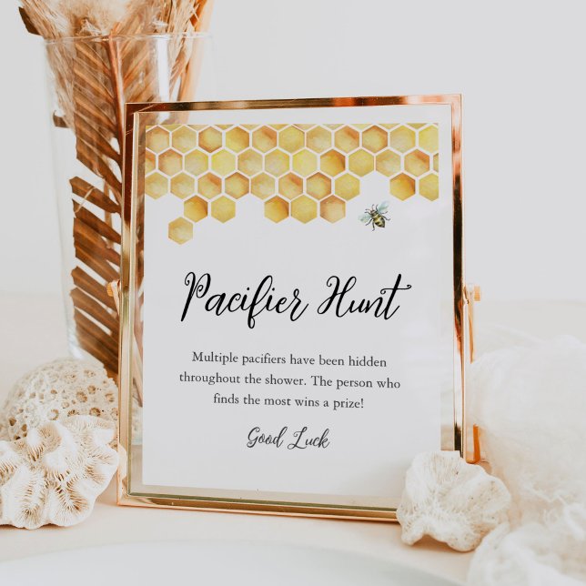 Poster Sinal de Chá de fraldas de Caça com Pacificador de (Criador carregado)