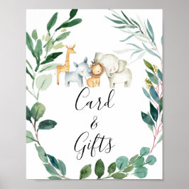 Poster Sinal de Chá de fraldas de Fusage Safari