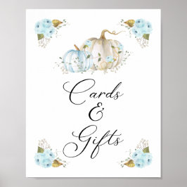 Poster Sinal de Chá de fraldas de Rapazes e Presentes