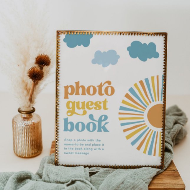 Poster Sinal de Chá de fraldas Digital Sun Fotografia do  (Criador carregado)