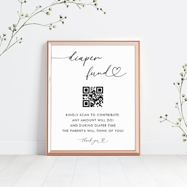 Poster Sinal de Chá de fraldas do Fundo de Fralda de Scri (Criador carregado)