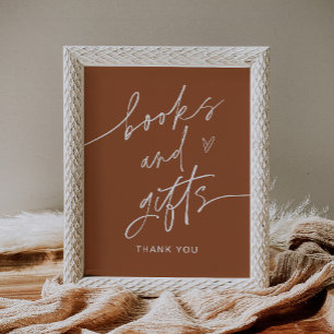 Poster Sinal de Chá de fraldas do SIENNA Books and Gifts