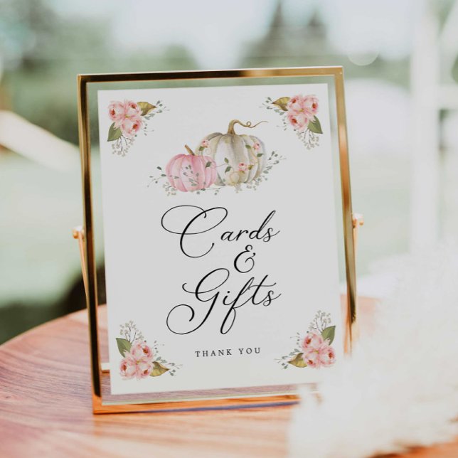 Poster Sinal de Chá de fraldas e presentes para miúdas, c (Criador carregado)