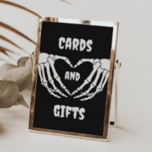 Sinal de Chá de fraldas Gótico do Halloween