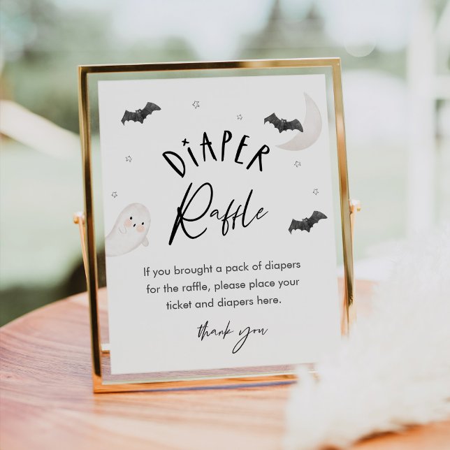 Poster Sinal de Chá de fraldas Raffle Fralda AÇÚCAR (Criador carregado)