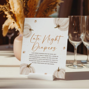 Poster Sinal de Chá de fraldas Tarde Noite Fraldas