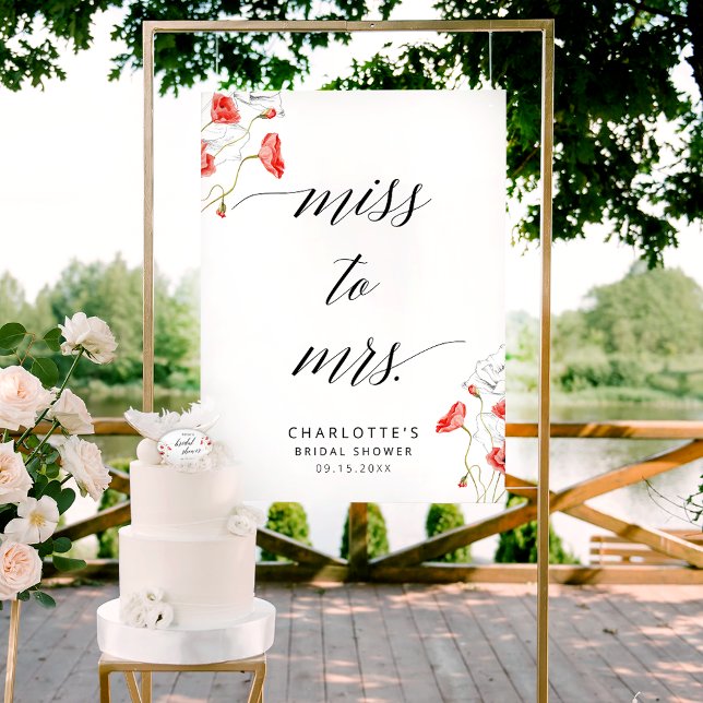 Poster Sinal de Chá de panela da Srta. Elegant Calliograp (Criador carregado)