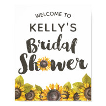 Sinal de Chá de panela de girassol