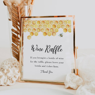 Poster Sinal de Chá de panela de Raffle de Bebê da CALLA