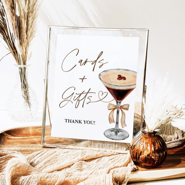 Poster Sinal de Chá de panela Espresso Martini (Criador carregado)