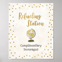 Sinal de Chá de panela Globo da Estação de Refúgio