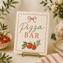 Sinal de Churrasco de Pizza Italiano para Chá de B