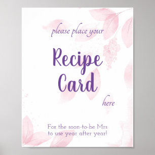 Poster Sinal de Chuva de Cartão de Receita