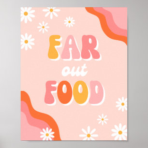 Poster Sinal de Comida Digital Groovy Out Groovy Sinal