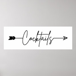 Poster Sinal de cotovelo flecha Sinal de casamento