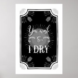 Poster Sinal de Cozinha Antiquada Engraçada