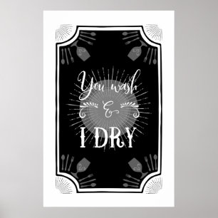 Poster Sinal de Cozinha Antiquada Engraçada