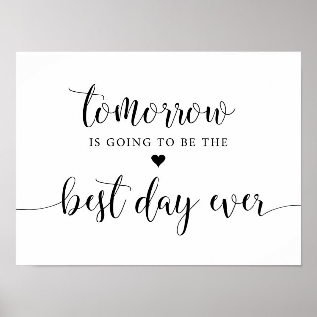 Poster Sinal de Decoração Rústica para Jantar de Rehearsa (Frente)