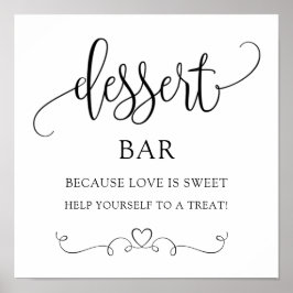 Poster Sinal de Deserto do Partido de Casamento/Brida