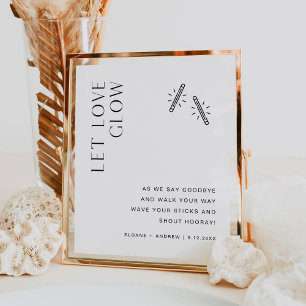 Poster Sinal de Desligamento do Casamento do Vidro HARLOW