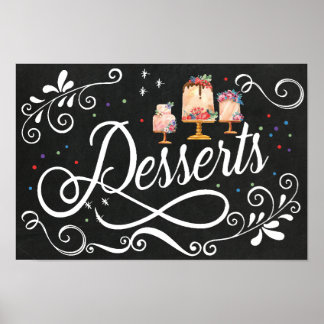 Poster Sinal de Desserts