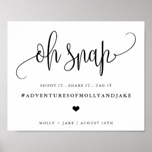 Poster Sinal de Dica de parentalidade, Caligrafia Minimal